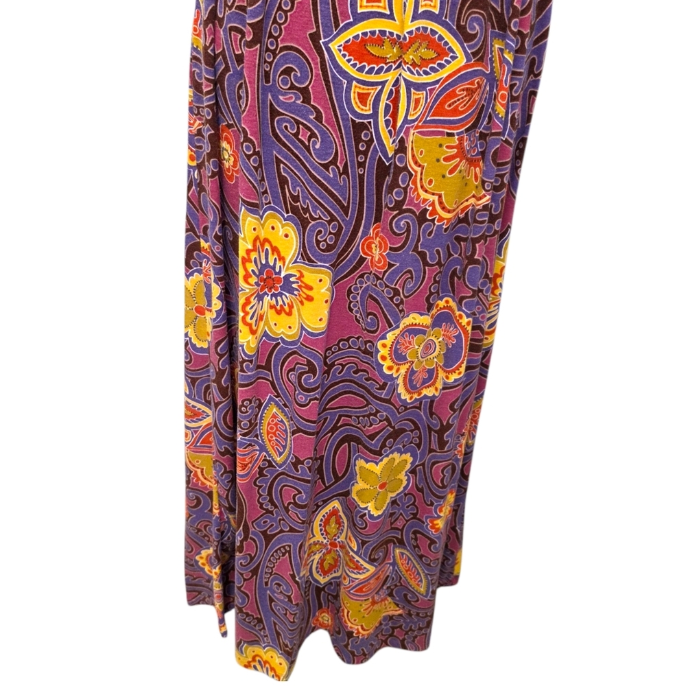 Mossimo Supply Co. Floral Maxi Dress Purple Yellow Size Small - Picture 3 of 9